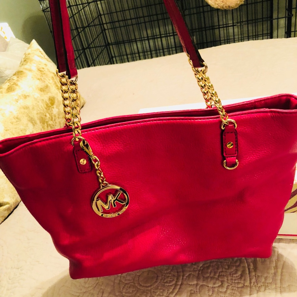 Michael Kors leather tote bag